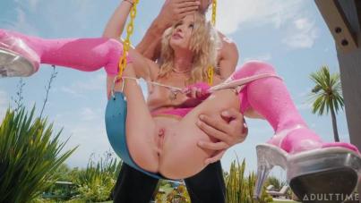 Blonde Bombshell Emma Rosie Delivers Explosive Footjob in Hardcore Frenzy