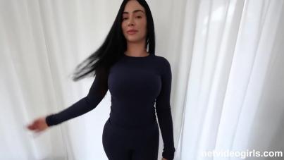 Sienna's Shocking Casting Couch Debut: Insane POV Blowjob and Handjob with Massive Tits