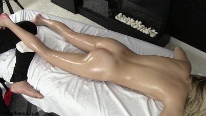 Chloe Temple's Slippery Oiled Massage Seduction