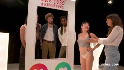 Tinder Threesome Chaos: Real Amateur GameShow Blows Wild with Hardcore German Action and Explosive Cumshots
