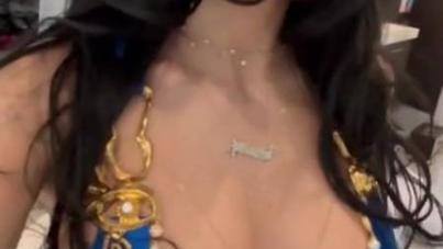 Topless Mia Khalifa Preps for Night Out, Shaking Her Massive Natural Tits and Twerking Ass
