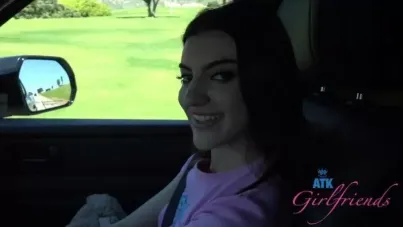 Julia James' Steamy Car Blowjob Adventure in Paradise Cove