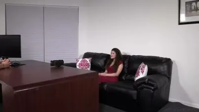 Adora's Wild Backroom Audition: Teen Anal Roleplay with POV Blowjob and Doggystyle Pounding