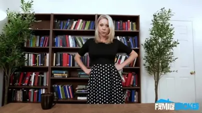 Bossy MILF Takes Charge in the Office and at Home