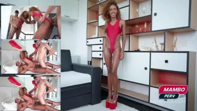Horny Slim Brazilian Ebony Takes Intense Double Anal and Climax with BBC