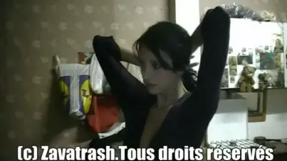 French Hottie Zavatrash Empties Her Retired Old Neighbor's Balls in Steamy Sextape