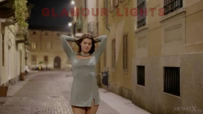 Danna Bliss Radiates Under Glamour Lights in Erotic Solo Display