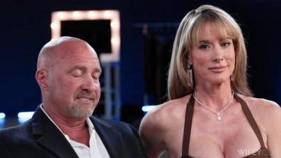 Blonde MILF Sofie Marie Gets Her Big Tits Bounced While Her Husband Watches