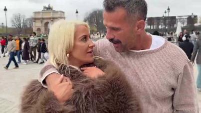 Blonde MILF Sienna’s Juicy Ass Gets Wrecked in Paris by a Massive Cock