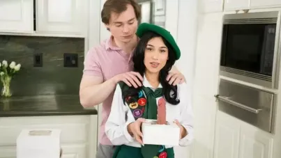 Step-Sister Scout Gets Her Big Tits Used Hard in Secret Family Roleplay