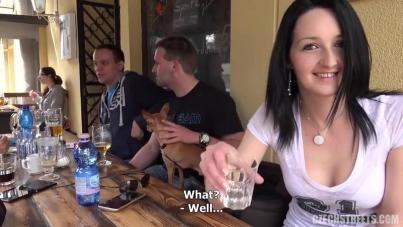 Czech Streets: Stunning Blonde and Brunette Duo Deliver Intense Outdoor Blowjob and Deepthroat Action