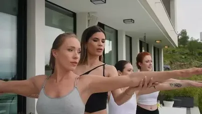 Bratty Stewardesses Take Control in a Wild Anal Orgy