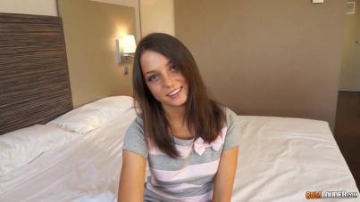 Petite Teen Beauty Gets Her Tight Ass Stretched in Raw Casting Fuck - Hard Anal and Messy Facial Finish