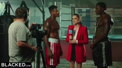 Tori Black Oiled Up and Dominated by Two Massive BBCs at the Gym