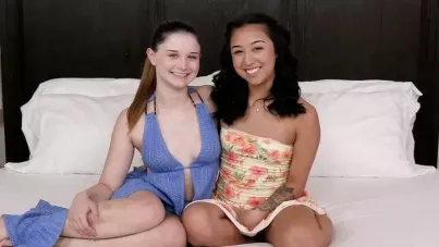 Two Horny Teens Share Their First Explosive Creampie Threesome in a Hot Casting Session