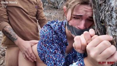 Wrecked Teen Slut Duct-Taped & Used Hardcore With Massive Cumshot Orgasm