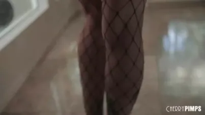 Vanessa Vega Begs for a Brutal Spanking While Taking Every Inch in Fishnets
