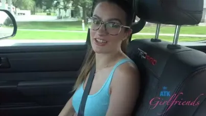 Steamy Summer POV Encounter in the Backseat of a Car