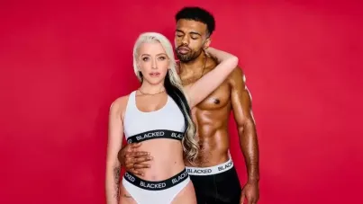 Tiny Blonde Babe Gets Stretched by Massive BBC While Her Boyfriend Watches