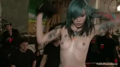 Krysta Kaos Gets Brutally Fisted and Gangbanged at a Wild Public House Party