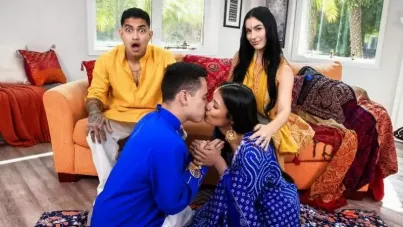 Steamy Family Tradition: MILFs Teach Their 18-Year-Old the Art of Fucking in Wild Foursome