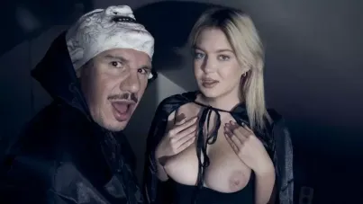 Blonde Teen's Halloween Night: Monster Cock Stretches Her Tight Pussy