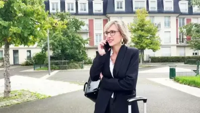 French MILF Blonde with Massive Tits Seduces Her Lucky Driver in Steamy Hardcore Action