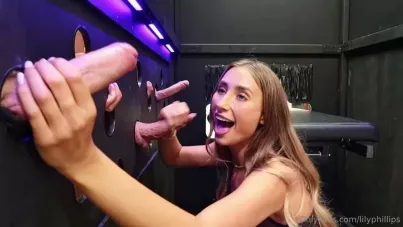Blonde Teen Bombshell Gets Ruthless Gangbang & Massive Facial